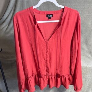 a.n.a Women's Red Blouse